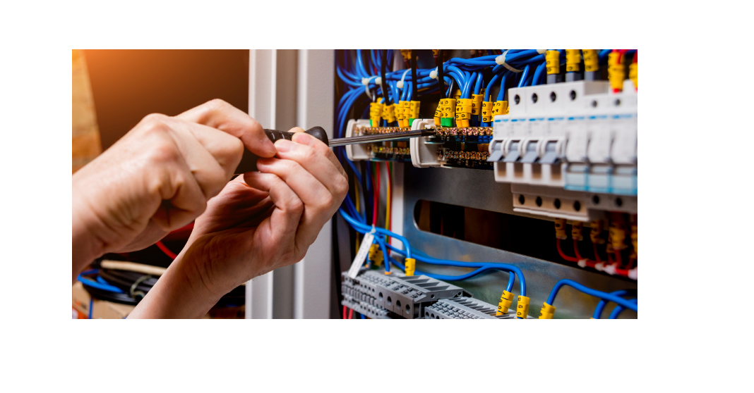 Consumer unit being inspected